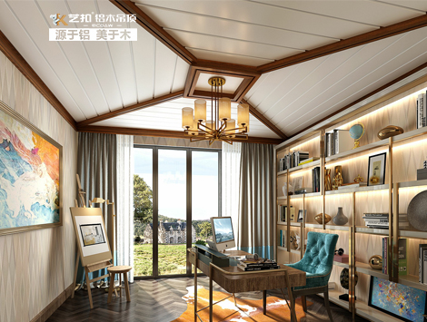 艺扣集成吊顶美式乡村地中海厨房卫生间阳台抗油污条形铝扣板材料